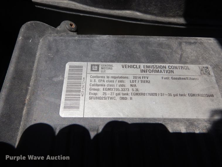 image for item IT9027 2014 Chevrolet Tahoe Police  SUV