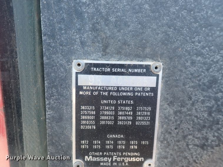 image for item DJ5668 1979 Massey Ferguson 2705  tractor