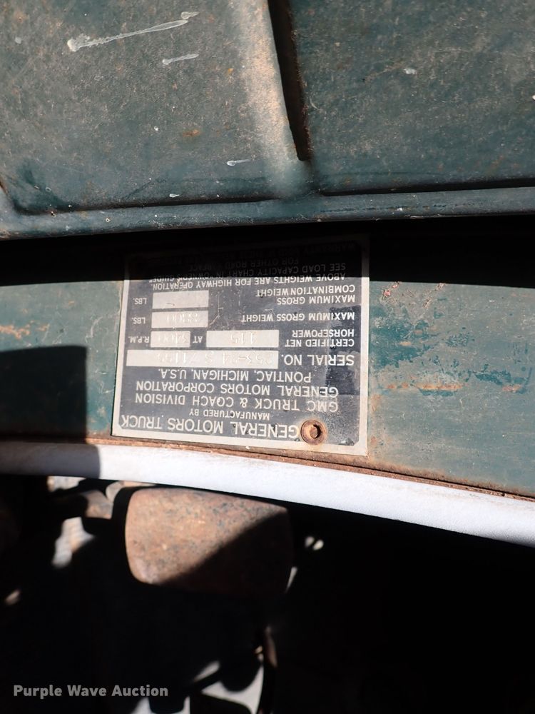 image for item DK4621 1954 GMC 250  grain truck