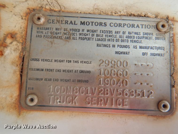 image for item DK5653 1981 GMC Big Wheel  applicator truck