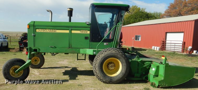 image for item DL0275 2007 John Deere 4995  windrower