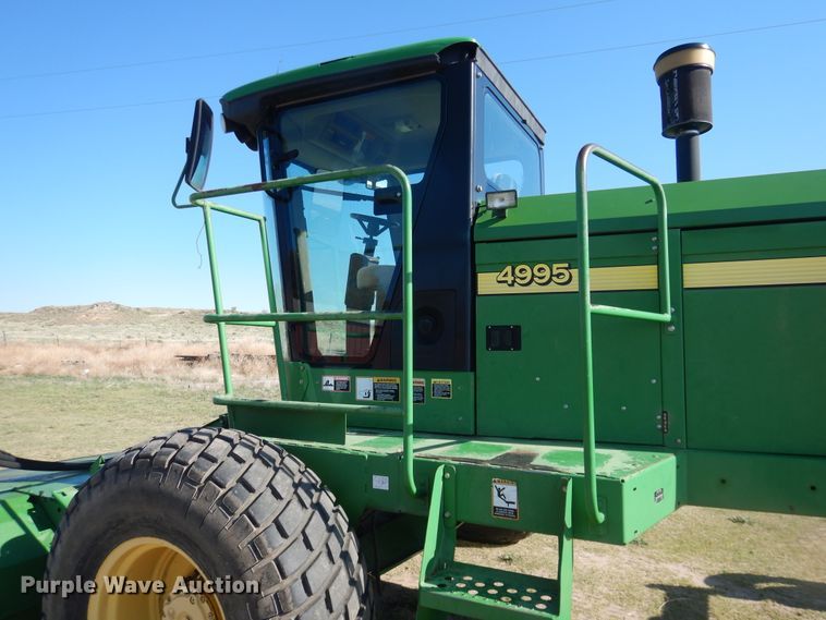 image for item DL0275 2007 John Deere 4995  windrower