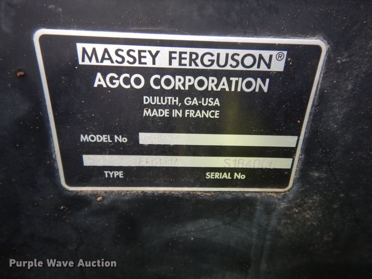 image for item DM2948 2007 Massey Ferguson 5475SA  MFWD tractor