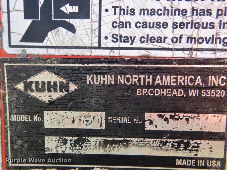 image for item DM3787 Kuhn Speed Rake SR600 hay rake