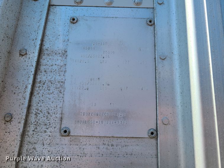 image for item DN5532 2012 Cornhusker  grain trailer