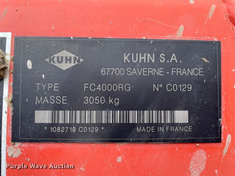 image for item IR9893 Kuhn FC4000RG  windrower