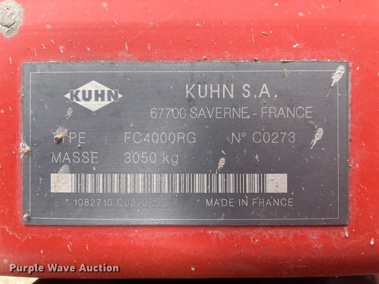 image for item IR9894 Kuhn FC4000RG  windrower
