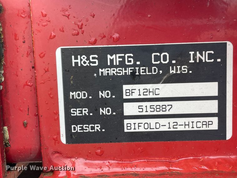 image for item IR9981 H&S BF12HC high capacity hay rake