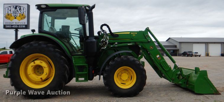 image for item DM3749 2015 John Deere 6120R  MFWD tractor