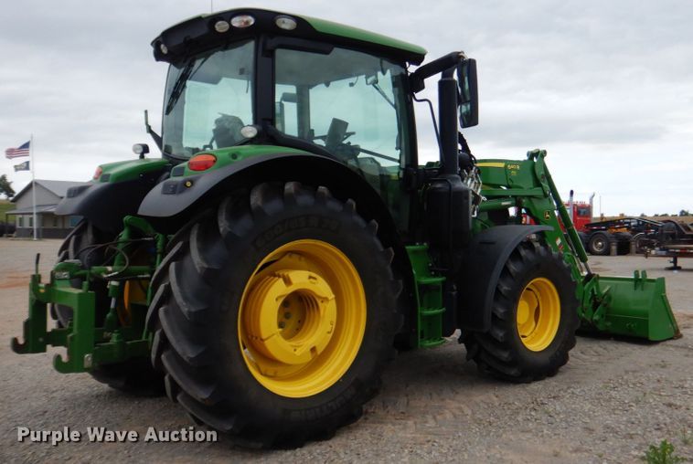 image for item DM3749 2015 John Deere 6120R  MFWD tractor