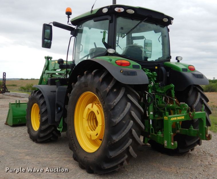 image for item DM3749 2015 John Deere 6120R  MFWD tractor
