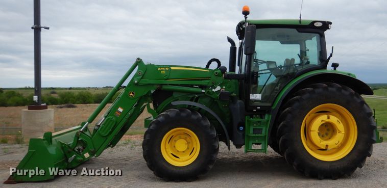 image for item DM3749 2015 John Deere 6120R  MFWD tractor