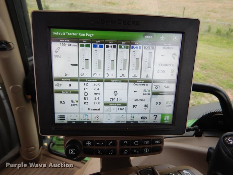 image for item DM3749 2015 John Deere 6120R  MFWD tractor