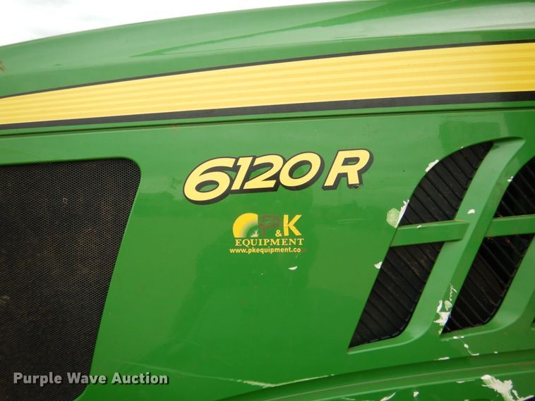image for item DM3749 2015 John Deere 6120R  MFWD tractor