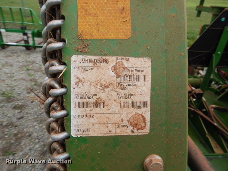 image for item DM3750 John Deere E12  batwing rotary mower