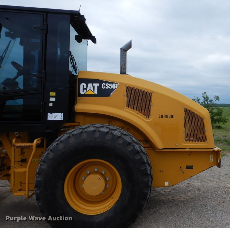 image for item DM3754 2012 Caterpillar CS56B  single drum vibratory roller