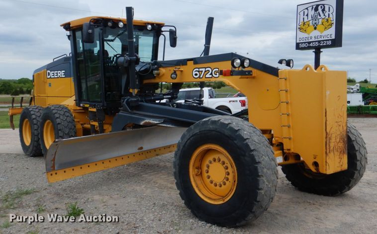 image for item DM3756 2015 John Deere 672G  motor grader