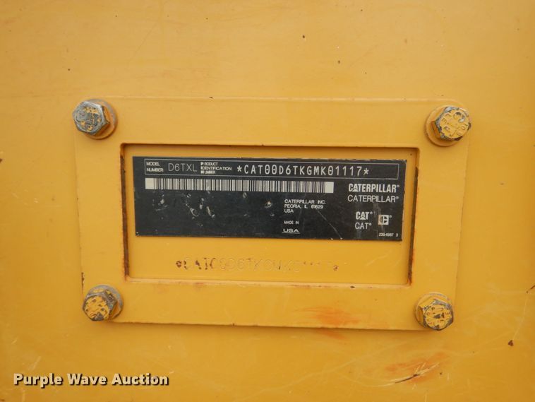 image for item DM3757 2012 Caterpillar D6T XL  dozer