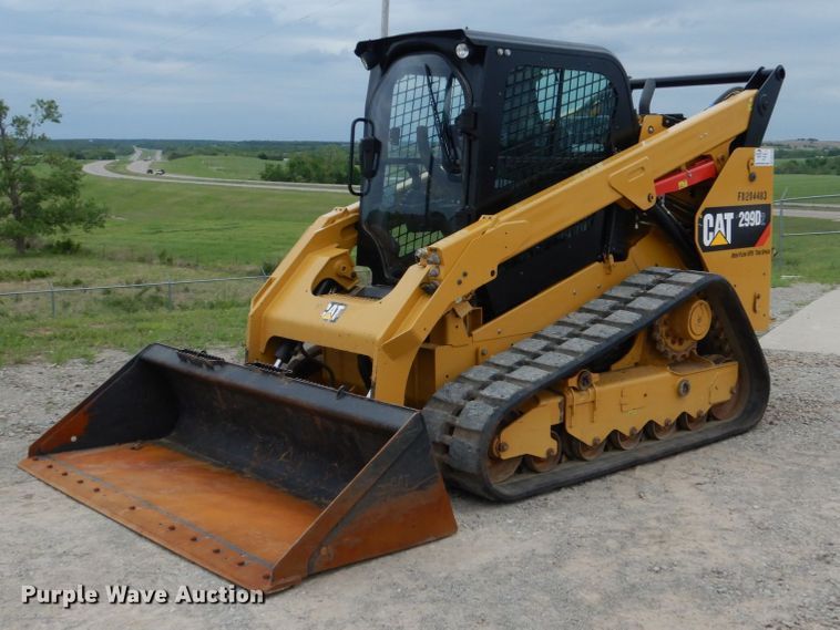 image for item DM3759 2018 Caterpillar 299D2  tracked skid steer loader