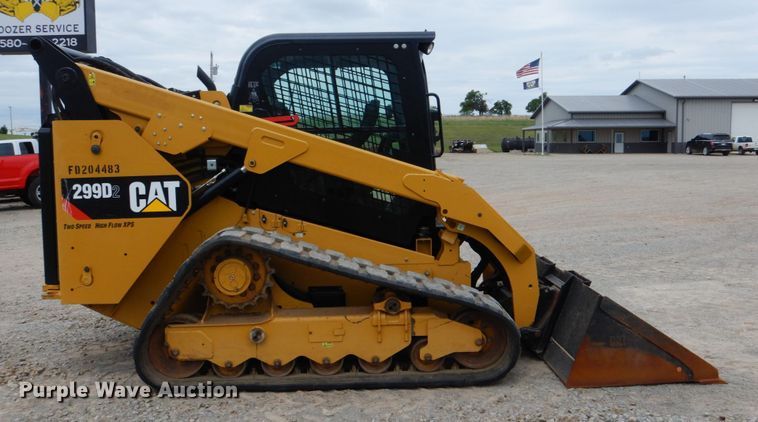 image for item DM3759 2018 Caterpillar 299D2  tracked skid steer loader