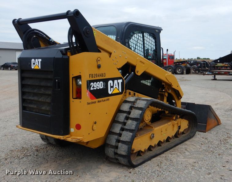 image for item DM3759 2018 Caterpillar 299D2  tracked skid steer loader