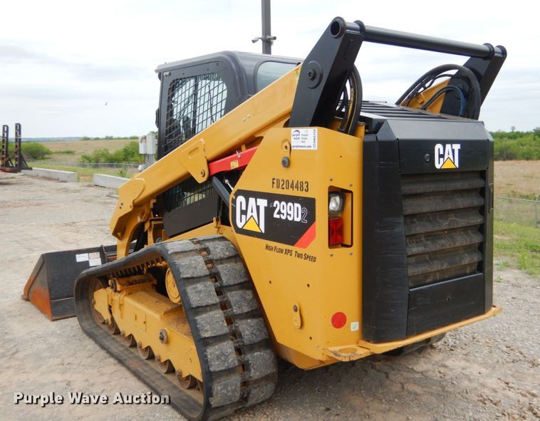 image for item DM3759 2018 Caterpillar 299D2  tracked skid steer loader