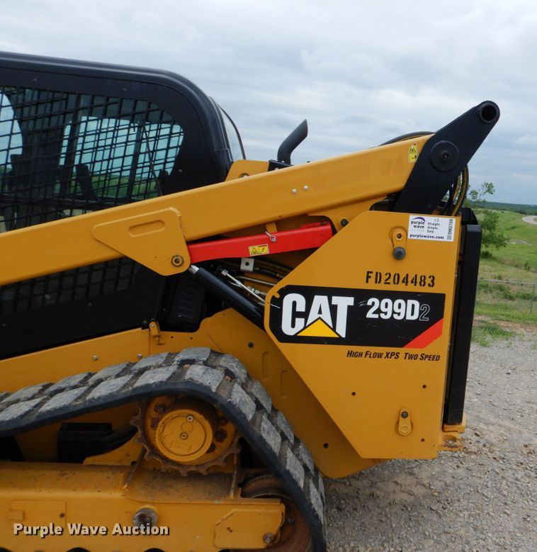 image for item DM3759 2018 Caterpillar 299D2  tracked skid steer loader