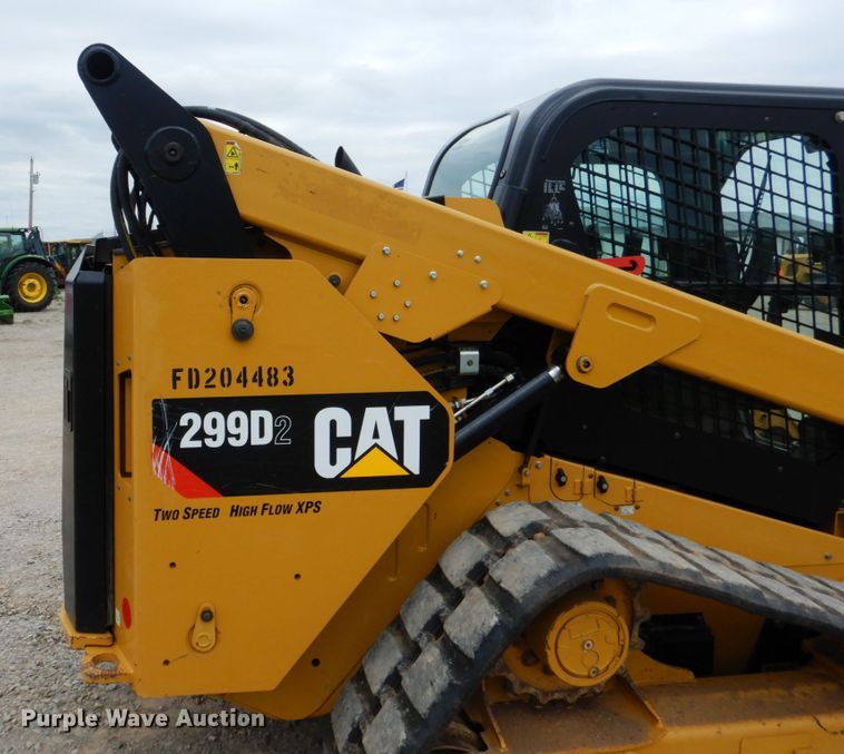 image for item DM3759 2018 Caterpillar 299D2  tracked skid steer loader