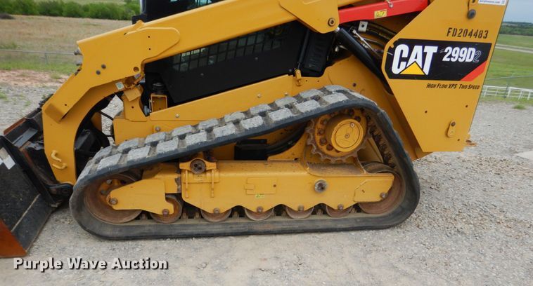 image for item DM3759 2018 Caterpillar 299D2  tracked skid steer loader