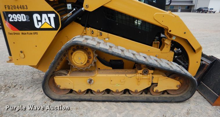 image for item DM3759 2018 Caterpillar 299D2  tracked skid steer loader