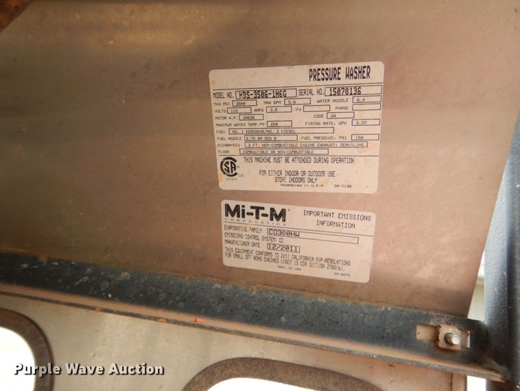 image for item DM3767 2012 Maxey  pressure washer trailer