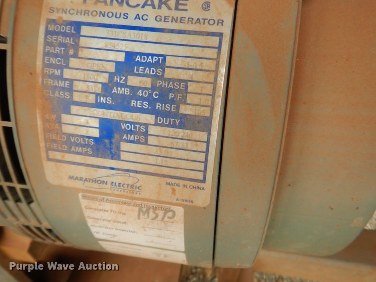 image for item DM3769 Warren Power Systems WCW84MH  light plant