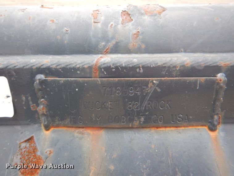 image for item DM3774 Bobcat 81"W skid steer rock bucket