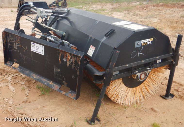 image for item DM3776 John Deere BA84 Worksite Pro skid steer sweeper