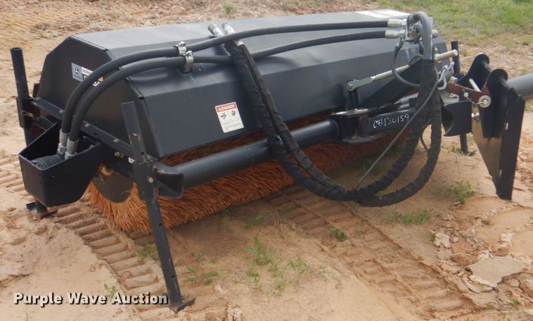 image for item DM3776 John Deere BA84 Worksite Pro skid steer sweeper