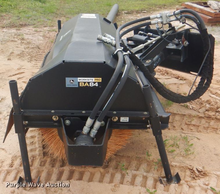 image for item DM3776 John Deere BA84 Worksite Pro skid steer sweeper