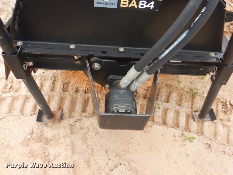 image for item DM3776 John Deere BA84 Worksite Pro skid steer sweeper