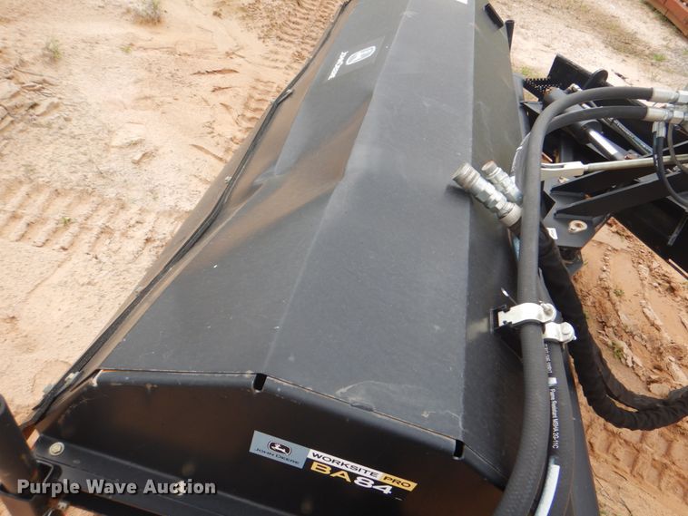 image for item DM3776 John Deere BA84 Worksite Pro skid steer sweeper