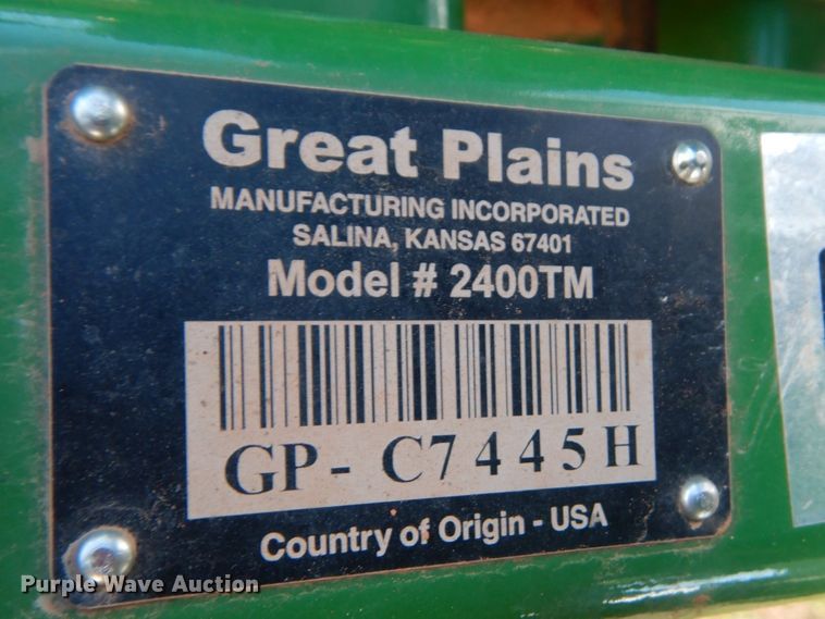 image for item ES9661 Great Plains Mfg 2400TM  vertical tillage