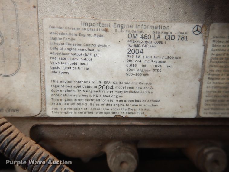 image for item DJ1163 2005 Freightliner Columbia  semi truck