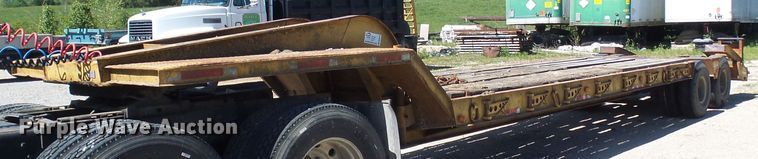 image for item DM3010 1963 Hyster  drop deck equipment trailer