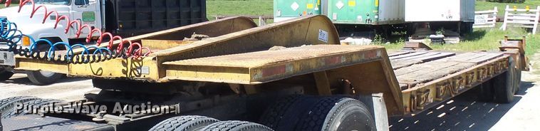 image for item DM3010 1963 Hyster  drop deck equipment trailer