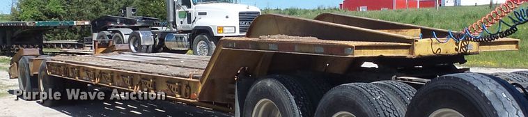 image for item DM3010 1963 Hyster  drop deck equipment trailer