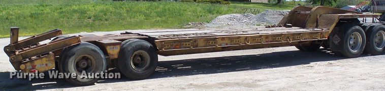 image for item DM3010 1963 Hyster  drop deck equipment trailer