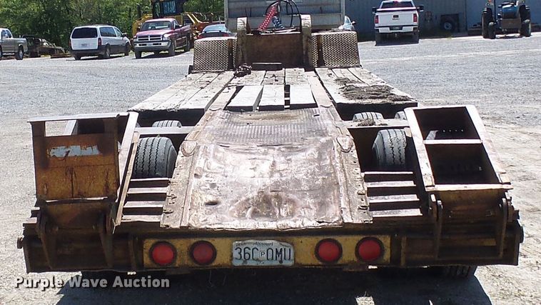 image for item DM3010 1963 Hyster  drop deck equipment trailer