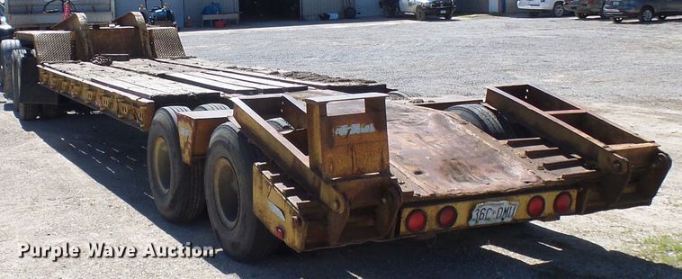 image for item DM3010 1963 Hyster  drop deck equipment trailer