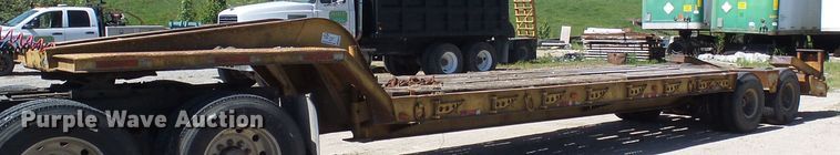 image for item DM3010 1963 Hyster  drop deck equipment trailer