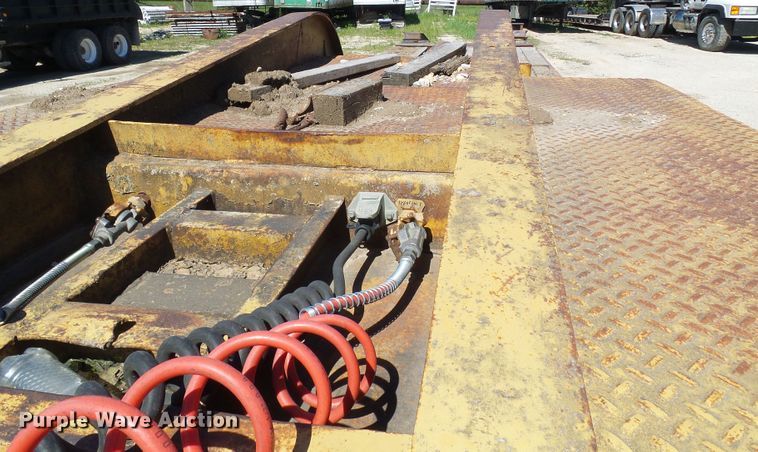 image for item DM3010 1963 Hyster  drop deck equipment trailer