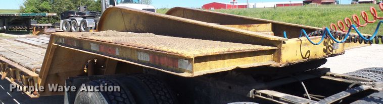 image for item DM3010 1963 Hyster  drop deck equipment trailer