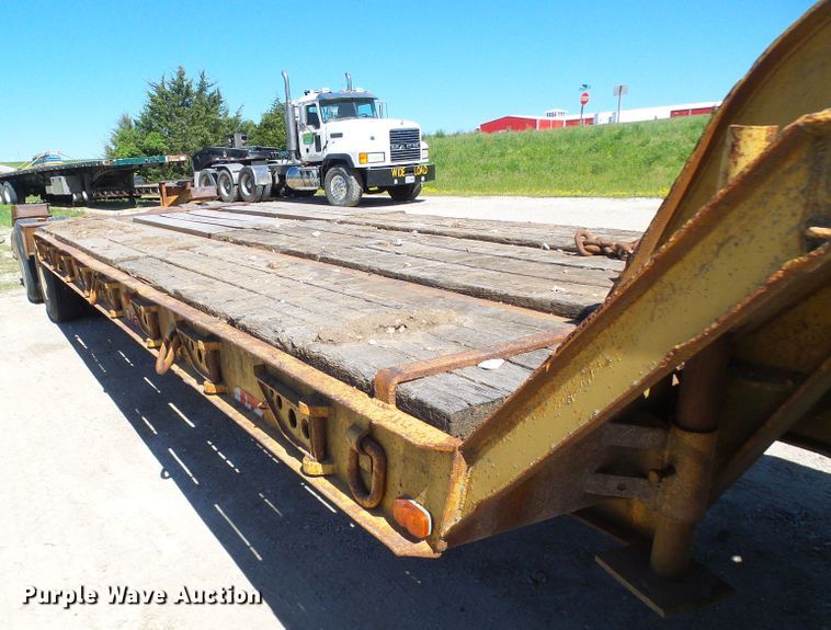image for item DM3010 1963 Hyster  drop deck equipment trailer